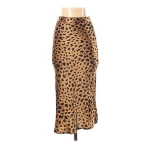 DL1961 High Waisted Silk Midi Skirt - XS